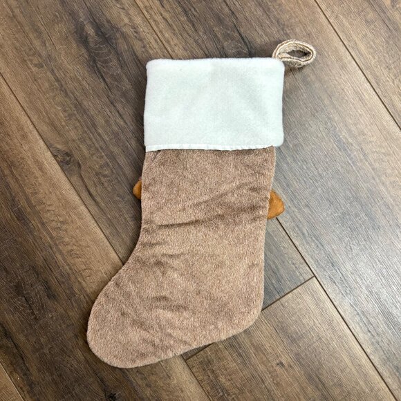 NEW Adorable Woodland Fox Christmas Stocking 3D Plush Texture Gigi Seasons - Picture 3 of 5